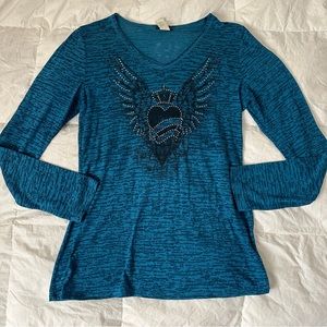 cyber y2k grunge top